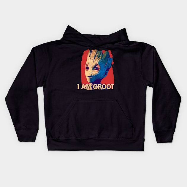 I am GROOT Kids Hoodie by Pixy Official